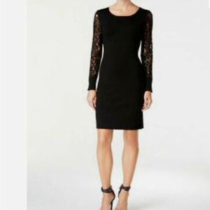 Calvin Klein Lace-Sweater Dress